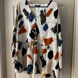 BloomChic Artistic Brushstroke Blouse